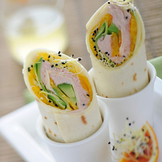 Wraps mit Avocado, Thunfisch und Orange - Saupiquet