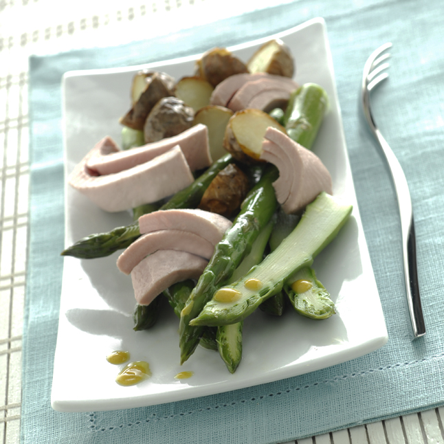 Thunfisch mit grünem Spargel und neuen Kartoffeln - Saupiquet