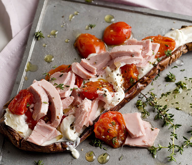 Thunfisch mit Auberginen, geröstet mit Thymian - Saupiquet