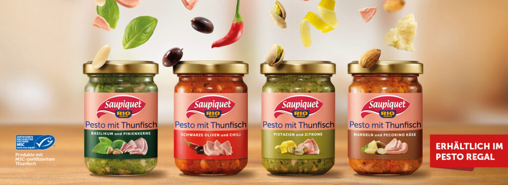 Pesto mit Thunfisch Banner